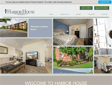 Tablet Screenshot of liveatharborhouse.com